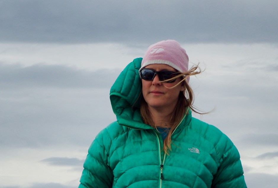 Marinbiolog Terry på Rothera Station.